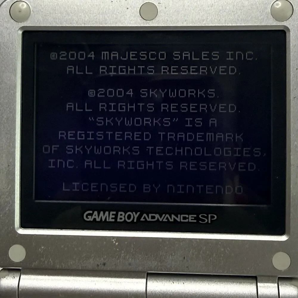Nintendo Game Boy Advance SP Silver Console Bundle | Charger + Texas Hold ‘Em